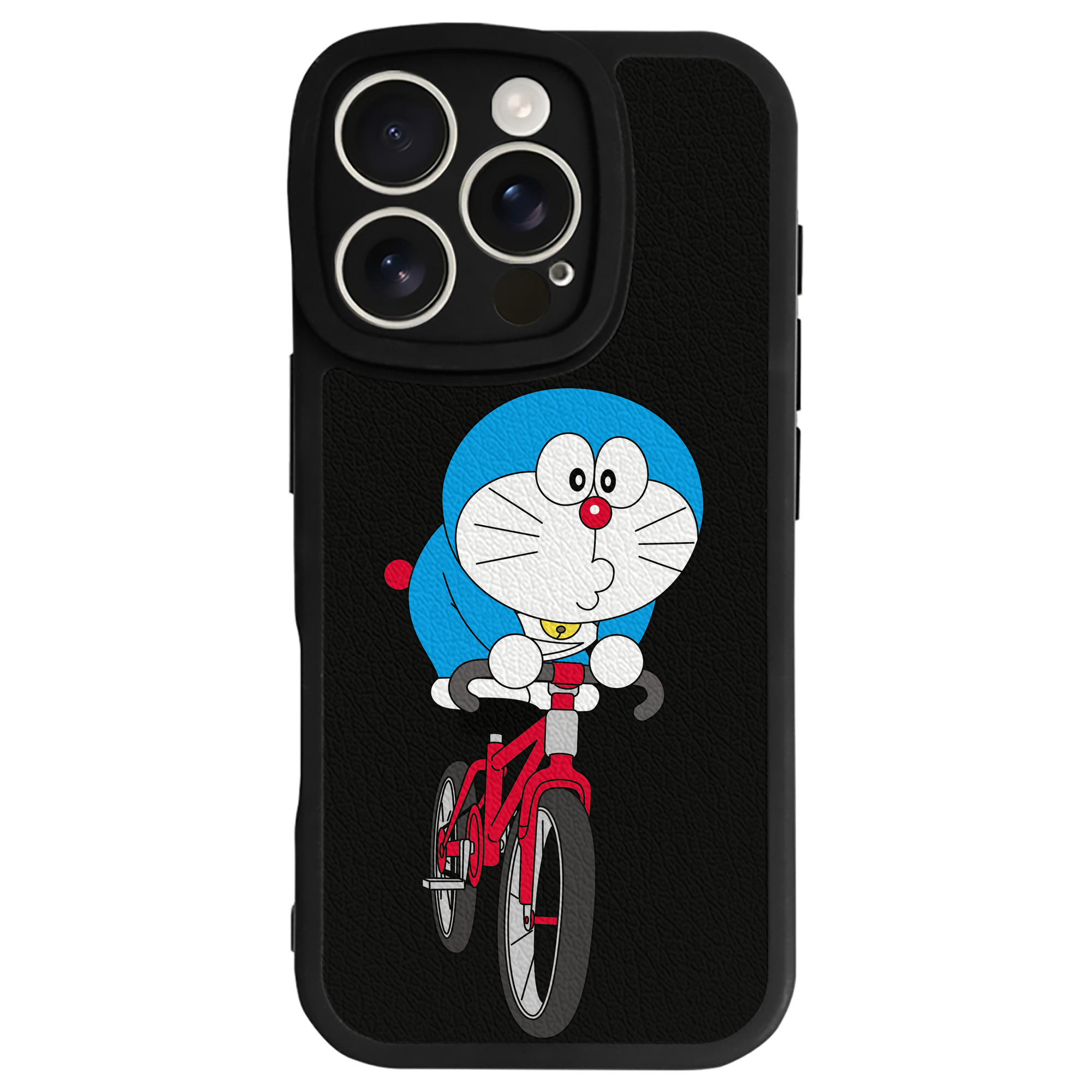 （画像用） ドラえもん Doraemon 【iPhone 16シリーズ対応】シリコンスマホケース（レザー調） 材質：シリコン